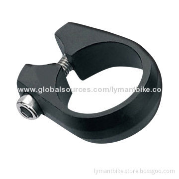 Bicycle Extruded Seat Post Clamp, Made of Aluminum Alloy, Different Colors